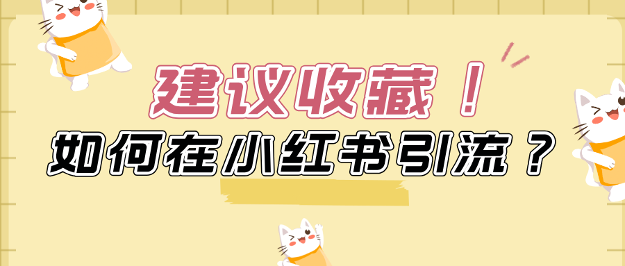 如何在小红书引流？